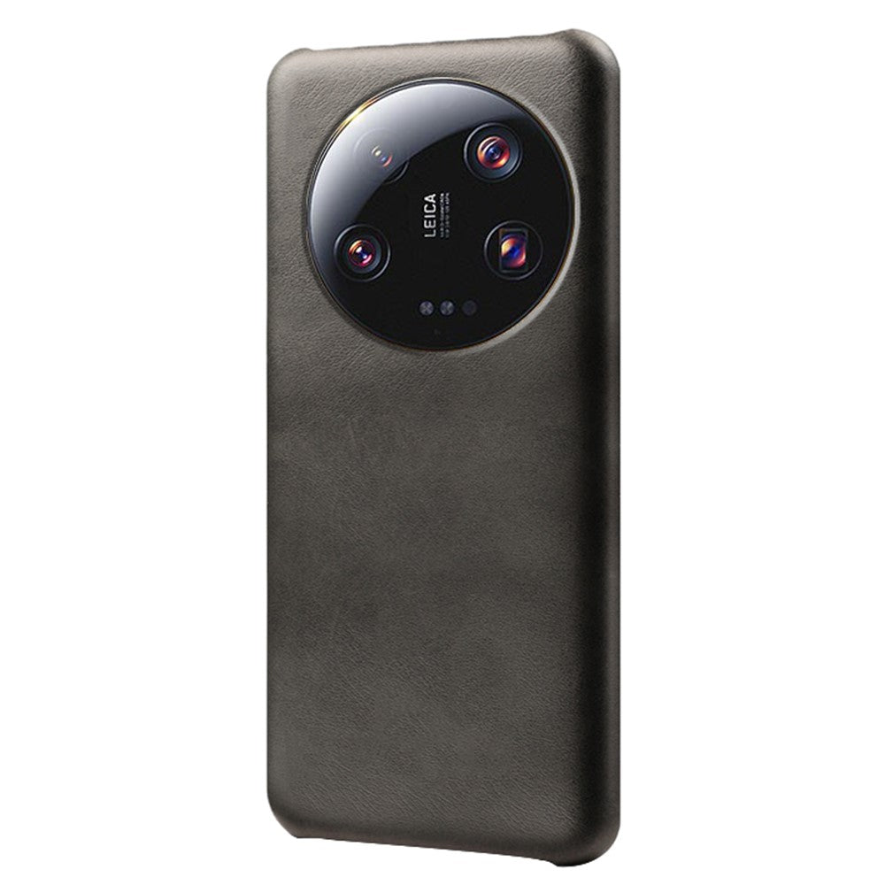 For Xiaomi 13 Ultra PU Leather+PC Phone Cover Calf Texture Anti-Scratch Back Case