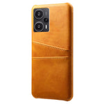 For Xiaomi Redmi Note 12 Turbo / Poco F5 5G Phone Case Dual Card Slots Leather Coated PC Phone Cover