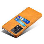For Xiaomi Redmi Note 12 Turbo / Poco F5 5G Phone Case Dual Card Slots Leather Coated PC Phone Cover
