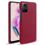 Xiaomi Redmi Note 12S 4G Tyg + Hårt PC mobilskydd Fallsäkert Skyddsskal