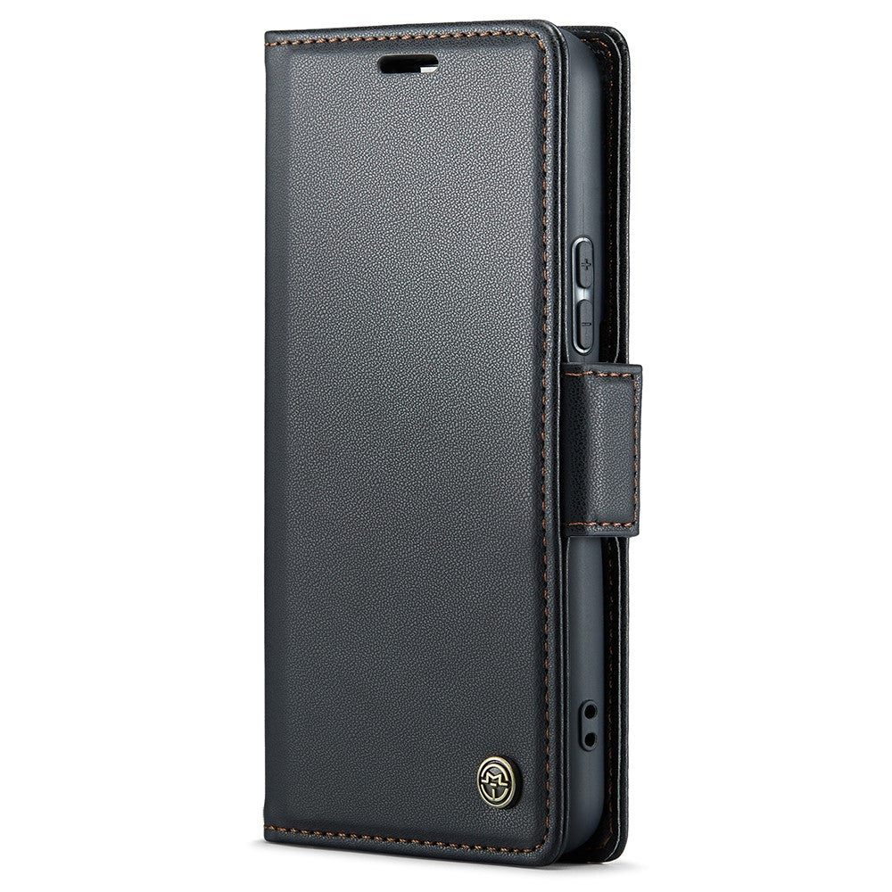 For Samsung Galaxy S21+ 5G Leather Case CASEME 023 RFID Blocking 3 Card Slot Mobile Cover