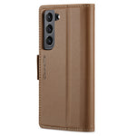 For Samsung Galaxy S21 5G / S21 4G Leather Case CASEME 023 RFID Blocking 3 Card Slot Mobile Cover