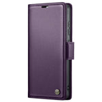 Til Samsung Galaxy S21 Ultra 5G lædercover CASEME 023 RFID-blokerende mobilcover med 3 kortlommer