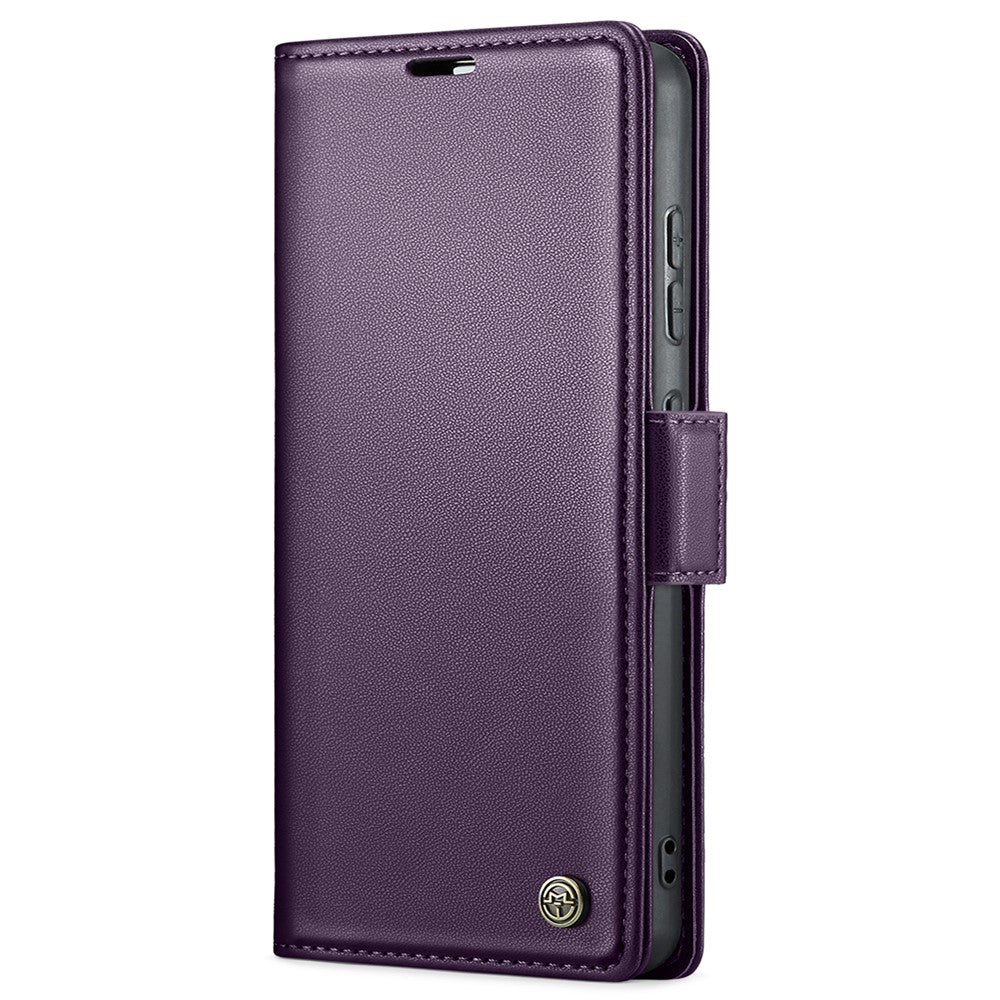Til Samsung Galaxy S21 Ultra 5G lædercover CASEME 023 RFID-blokerende mobilcover med 3 kortlommer