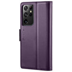 Til Samsung Galaxy S21 Ultra 5G lædercover CASEME 023 RFID-blokerende mobilcover med 3 kortlommer