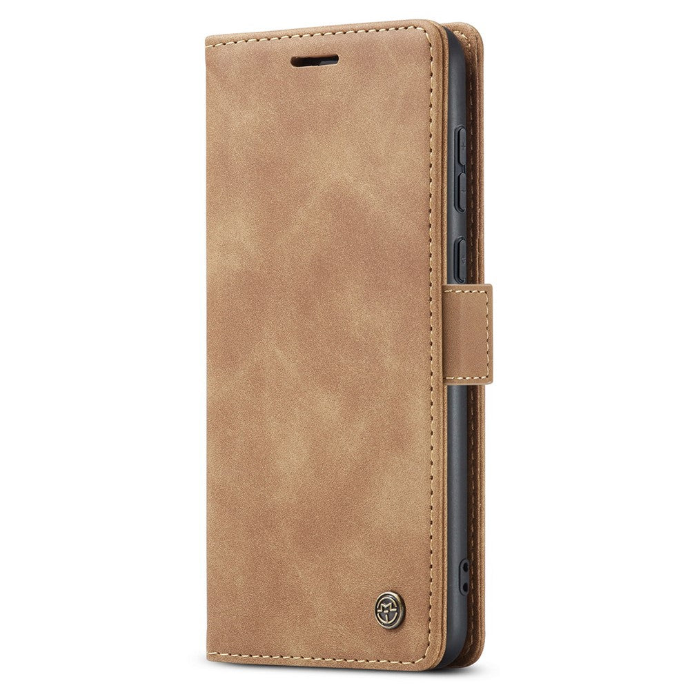 CASEME 013-serien för Huawei P60 Art PU-läderfodral med stativ och stötsäkert mobilfodral