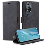 CASEME 013-serien för Huawei P60 Art PU-läderfodral med stativ och stötsäkert mobilfodral
