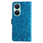 For Huawei nova 11i / Maimang 20 / Enjoy 60 Pro Sunflower Imprinted Stand PU Leather Cover Wallet Case
