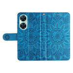 For Huawei nova 11i / Maimang 20 / Enjoy 60 Pro Sunflower Imprinted Stand PU Leather Cover Wallet Case