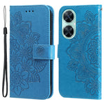 For Huawei nova 11i / Maimang 20 / Enjoy 60 Pro Case Floral Pattern PU Leather Wallet Stand Phone Cover