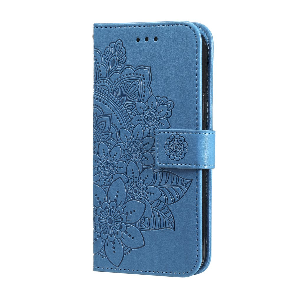 Huawei Nova 11i / Maimang 20 / Enjoy 60 Pro skal blommönster PU-läder plånboksfodral med stativ