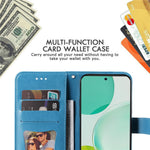 For Huawei nova 11i / Maimang 20 / Enjoy 60 Pro Case Floral Pattern PU Leather Wallet Stand Phone Cover