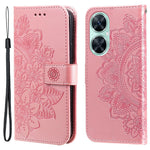 Huawei Nova 11i / Maimang 20 / Enjoy 60 Pro skal blommönster PU-läder plånboksfodral med stativ