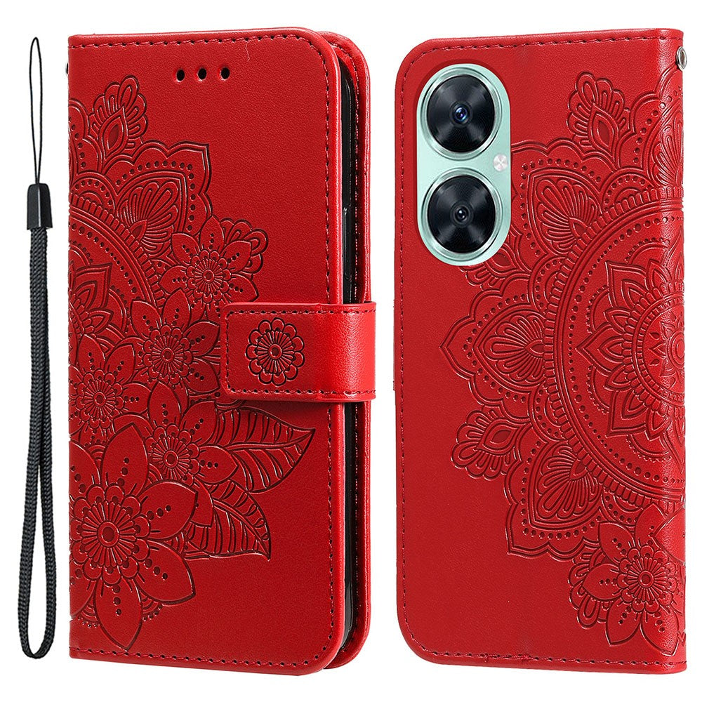 For Huawei nova 11i / Maimang 20 / Enjoy 60 Pro Case Floral Pattern PU Leather Wallet Stand Phone Cover