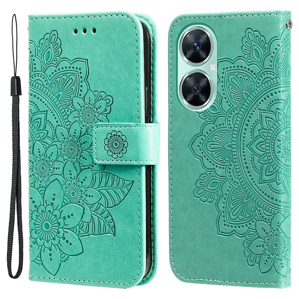 For Huawei nova 11i / Maimang 20 / Enjoy 60 Pro Case Floral Pattern PU Leather Wallet Stand Phone Cover
