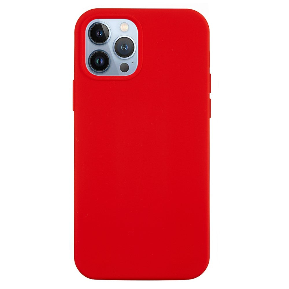 For iPhone 15 Pro Liquid Silicone Phone Case Soft Lining Anti-scratch Back Cover