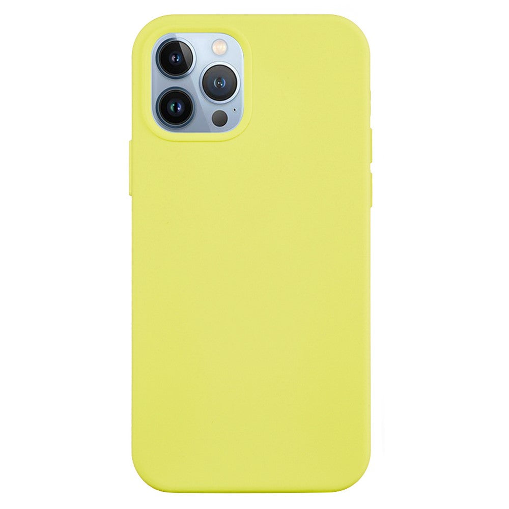 For iPhone 15 Pro Liquid Silicone Phone Case Soft Lining Anti-scratch Back Cover
