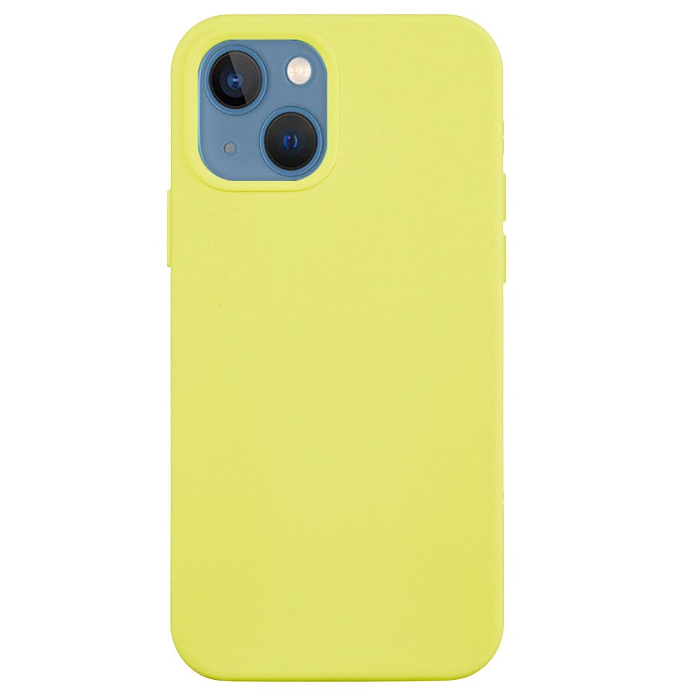 For iPhone 15 Flexible Liquid Silicone Phone Case Soft Lining Anti-drop Cover