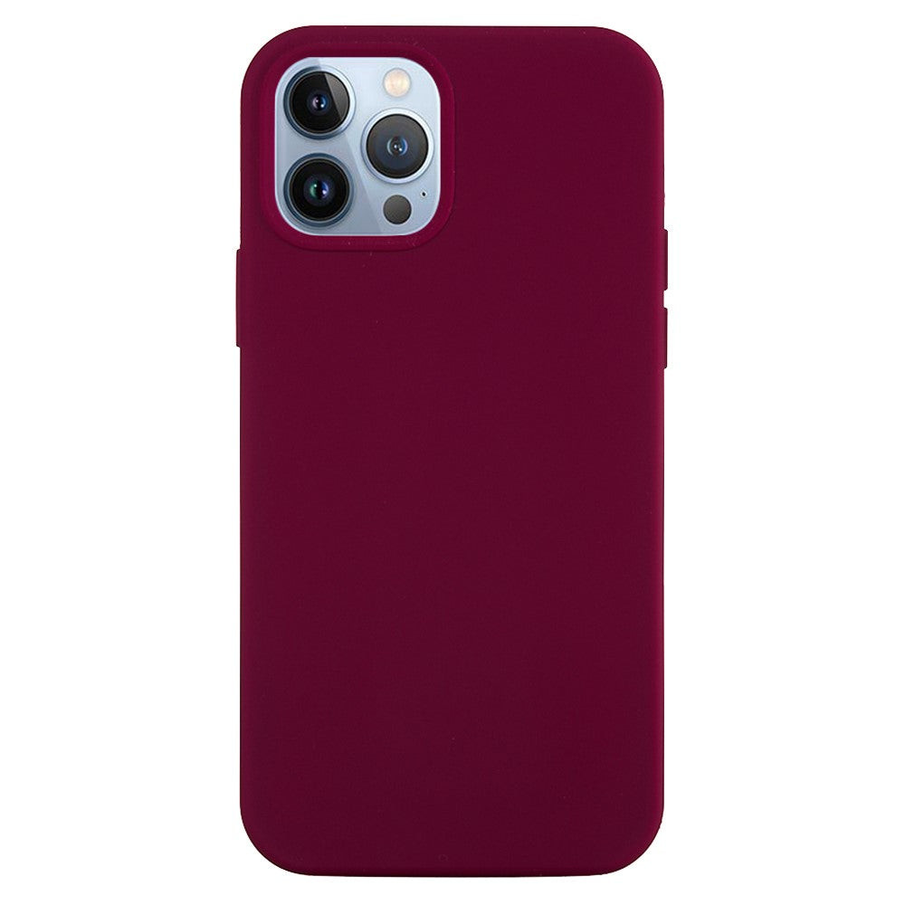 For iPhone 15 Pro Max Liquid Silicone Soft Lining Back Cover Anti-drop Phone Case