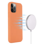 For iPhone 15 Pro Max Slim Phone Case Soft Silicone Phone Shell Compatible with MagSafe Wireless Charging