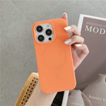 For iPhone 15 Pro Max Slim Phone Case Soft Silicone Phone Shell Compatible with MagSafe Wireless Charging