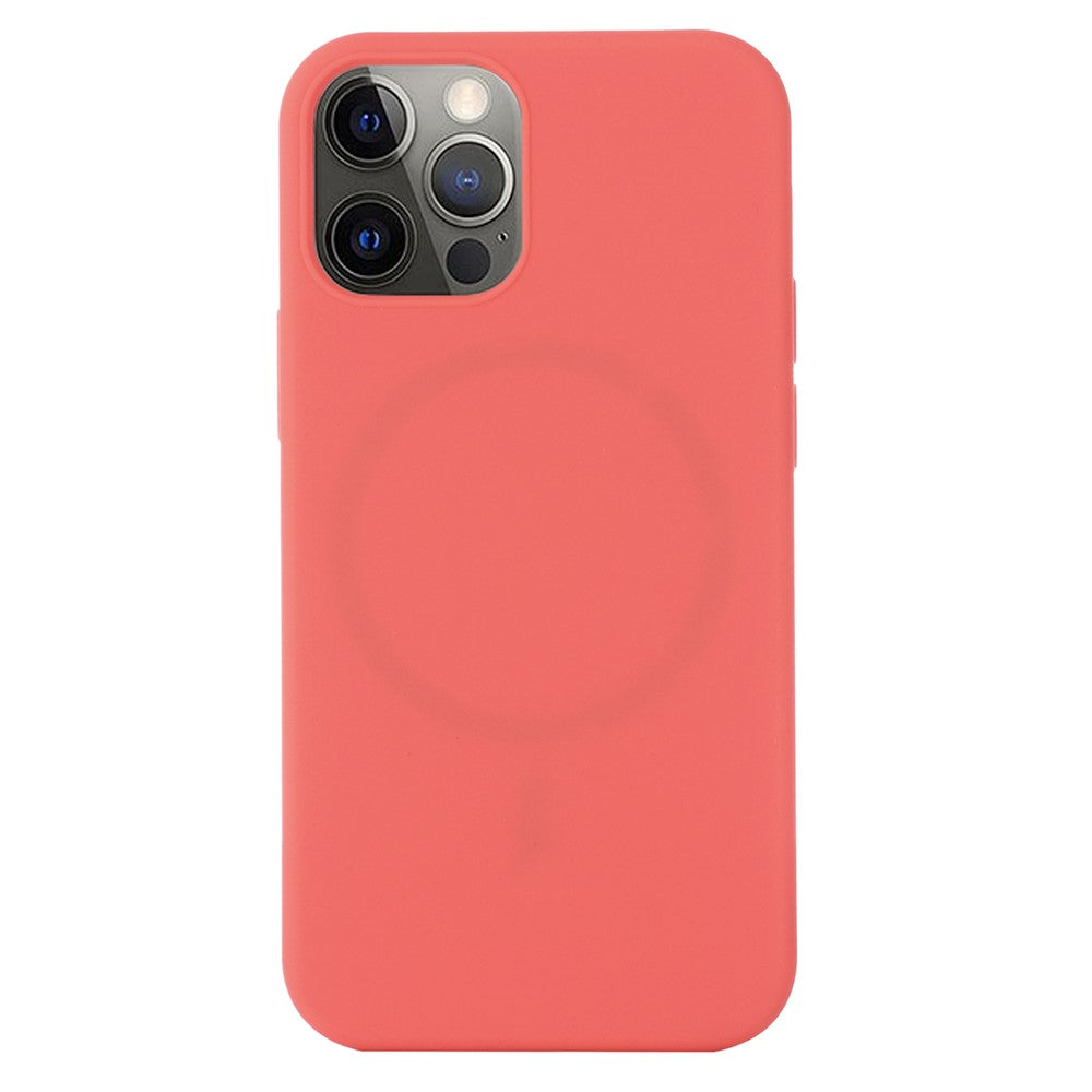 For iPhone 15 Pro Max Slim Phone Case Soft Silicone Phone Shell Compatible with MagSafe Wireless Charging