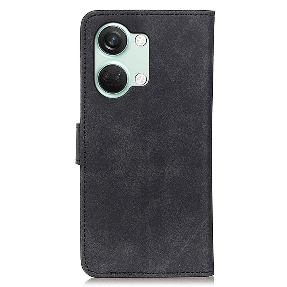 KHAZNEH For OnePlus Nord 3 5G / Ace 2V Retro Phone Stand Case PU Leather Drop-proof Wallet Cover
