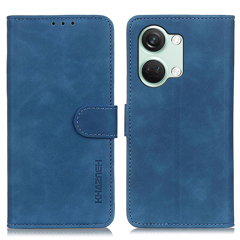 KHAZNEH For OnePlus Nord 3 5G / Ace 2V Retro Phone Stand Case PU Leather Drop-proof Wallet Cover