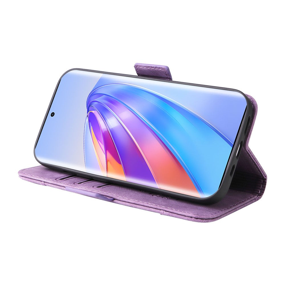 BETOPNICE 001 For Honor X9a 5G / X40 5G / Magic5 Lite 5G Shockproof Case Stitching Imprinted PU Leather Wallet Phone Cover