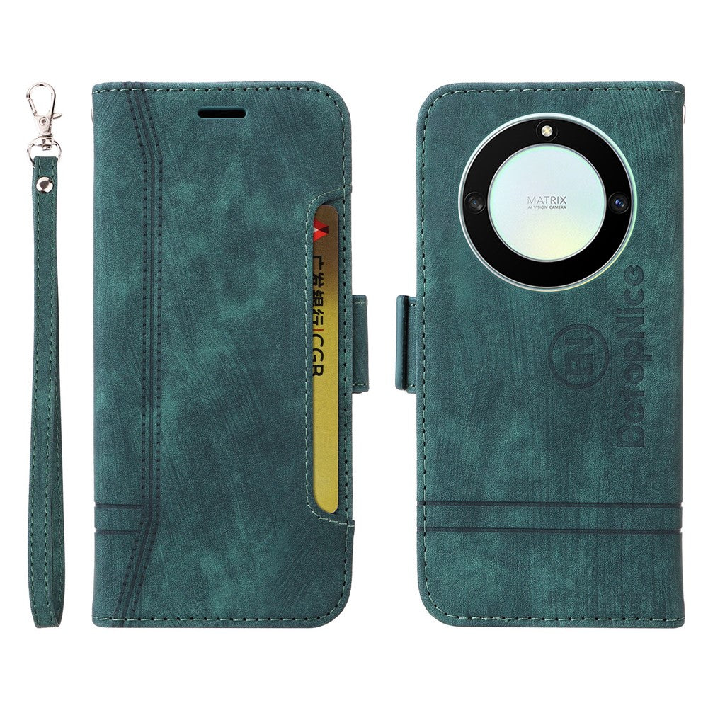 BETOPNICE 001 For Honor X9a 5G / X40 5G / Magic5 Lite 5G Shockproof Case Stitching Imprinted PU Leather Wallet Phone Cover