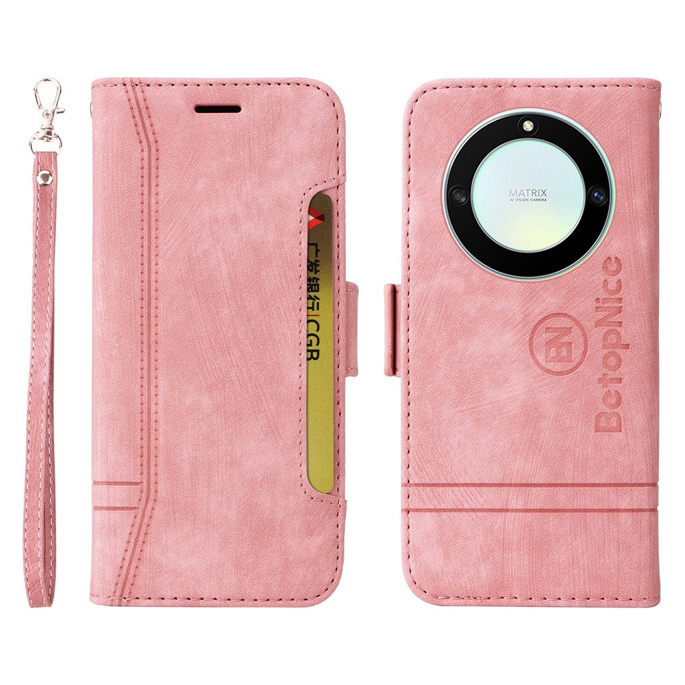 BETOPNICE 001 For Honor X9a 5G / X40 5G / Magic5 Lite 5G Shockproof Case Stitching Imprinted PU Leather Wallet Phone Cover