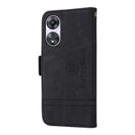 BETOPNICE 001 For Oppo A58 5G / A78 5G PU Leather Flip Cover Stitching Imprinted Wallet Phone Case
