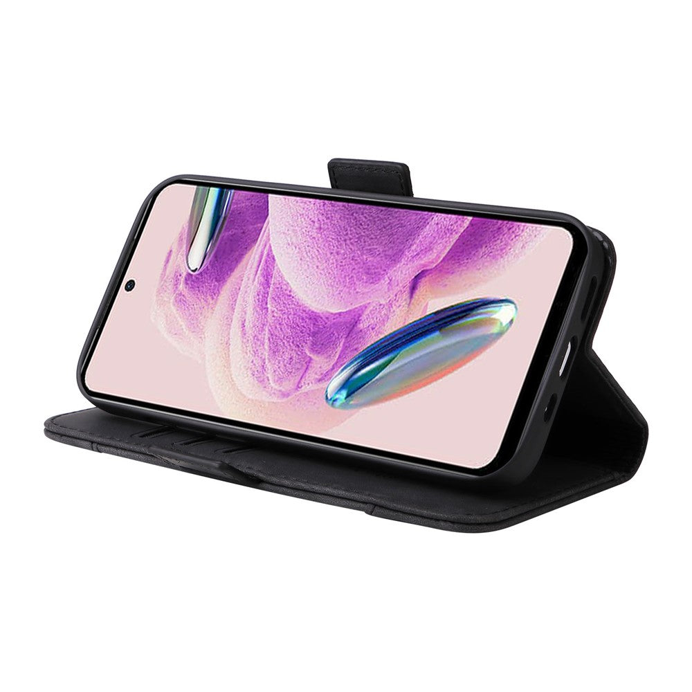 BETOPNICE 001 For Xiaomi Redmi Note 12S 4G Wallet Phone Cover Stitching Imprinted Anti-Drop  PU Leather Case