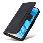 BETOPNICE 001 For Honor X8a 4G Imprinted Line Anti-drop Phone Case PU Leather Wallet Stand Cover