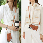 For Samsung Galaxy S22+ 5G Kickstand Cell Phone Case Card Slots PU Leather+TPU Shell Cover with Short+Long Straps