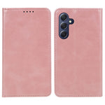 For Samsung Galaxy A24 4G (162.1 x 77.6 x 8.3mm) PU Leather Wallet Stand Case Calf Texture Anti-fall Phone Cover