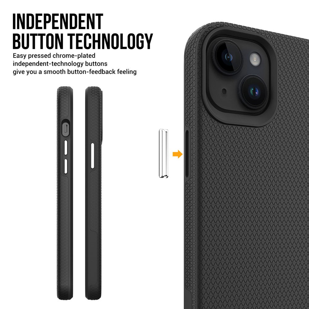 Four Corner Anti-drop Phone Case for iPhone 15 , TPU+PC Protective Phone Cover