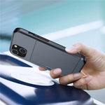 Card Holder Phone Case for iPhone 15 Plus , TPU + PC Dual Layer Anti-drop Phone Cover