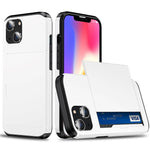 Card Holder Phone Case for iPhone 15 Plus , TPU + PC Dual Layer Anti-drop Phone Cover