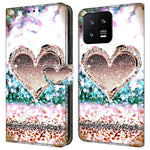 For Xiaomi 13 3D Pattern Printing Wallet Case PU Leather Stand Flip Protective Phone Cover