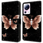 Xiaomi 13 Lite / Civi 2 5G PU-lädermobilskal 3D-mönsterutskrift Stativ Flip-plånboksfodral