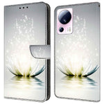 Xiaomi 13 Lite / Civi 2 5G PU-lädermobilskal 3D-mönsterutskrift Stativ Flip-plånboksfodral