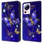 Xiaomi 13 Lite / Civi 2 5G PU-lädermobilskal 3D-mönsterutskrift Stativ Flip-plånboksfodral