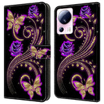 Xiaomi 13 Lite / Civi 2 5G PU-lädermobilskal 3D-mönsterutskrift Stativ Flip-plånboksfodral