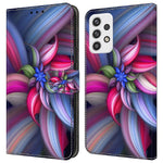 Til Samsung Galaxy A23 5G (Global Version) Flipcover i læder med 3D-mønster, stander og kortholder