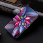 Til Samsung Galaxy A23 5G (Global Version) Flipcover i læder med 3D-mønster, stander og kortholder