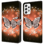 Til Samsung Galaxy A23 5G (Global Version) Flipcover i læder med 3D-mønster, stander og kortholder