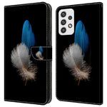 Til Samsung Galaxy A23 5G (Global Version) Flipcover i læder med 3D-mønster, stander og kortholder