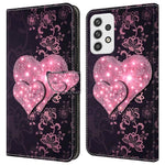 Til Samsung Galaxy A23 5G (Global Version) Flipcover i læder med 3D-mønster, stander og kortholder