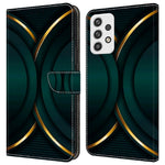 Til Samsung Galaxy A23 5G (Global Version) Flipcover i læder med 3D-mønster, stander og kortholder